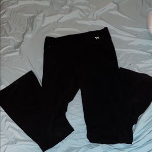 Bootleg no flap pink yoga pants